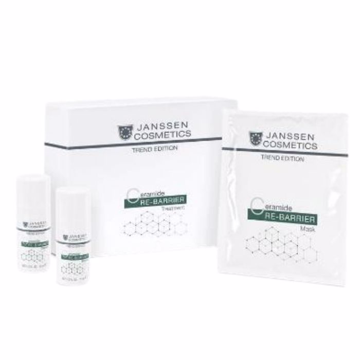 JANSSEN COSMETICS Ceramide Re-Barrier Treatment Kit (3 Proϊonta) Suggratisi tis ugasias kai Enisxusi tou udatikou Fragou Home care 15 ml+30 ml+5 sheets